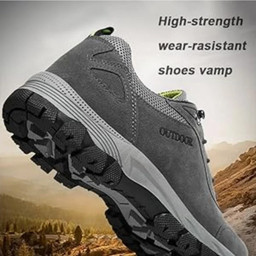 NEW Outdoor Hiking Walking Trekking Trail Shoes Men's Size EU 47 US 12.5 Gray‎